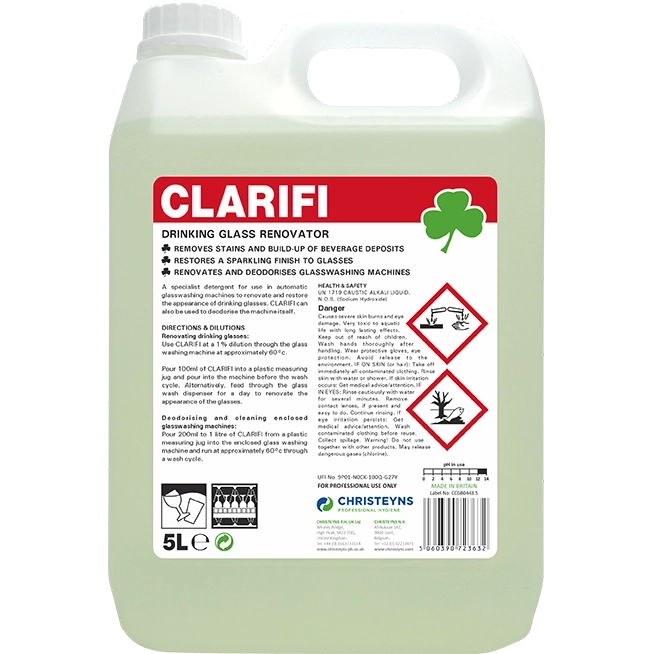 CLARIFI Drinking Glass Renovator - 5lt