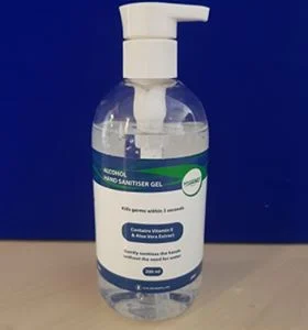 ALCOHOL HAND SANITISER GEL 300ml PUMP  (75%)