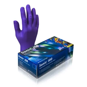 Sonic 100 Blue Nitrile Gloves - 100 per Box - Medium