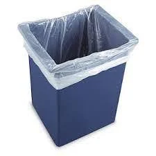CLEAR SQUARE PEDDLE BIN LINER - 500 PER BOX