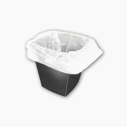 Clear Square Peddle Bin Liner - 500 per Box